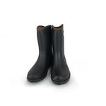 精選時尚雨鞋 MIT台灣製造 女鞋 女靴 中筒雨靴 防水鞋 簡約 時尚 金飾 修飾腿型 環保材質 好穿脫 耐磨 止滑 黑, , large