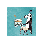【怪獸】軟式珪藻土吸水杯墊 A Cup of Life---Ducky Shen (10x10cm) -Coffee dooggyy, , large