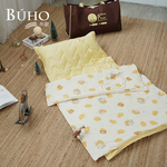 BUHO "Princess Party" made in Taiwan natural cotton breathable double-layer yarn children's sleeping mat four seasons quilt three-piece set, , large