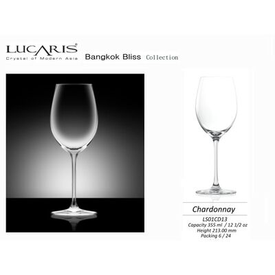 Lucaris 無鉛水晶白酒杯 355ml 夏多內白酒 曼谷系列 金益合玻璃器皿
