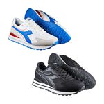 DIADORA迪亞多那 復古時尚運動鞋 男運動鞋 男鞋 休閒 拼接 寬楦 高腳背 透氣 輕量 吸衝 耐磨 防滑 白藍 黑, , large