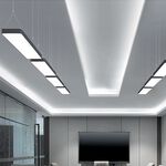 【H&R安室家】 OA LED吊燈 ZA0064, 黑色, large