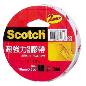 Scotch 669 SUPER STRENGTH TISSUE 18mmX5Y