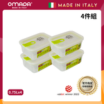 【義大利OMADA】主廚CHEF 單手易拉 PP保鮮盒0.75L(小資四件組)任選色, , large