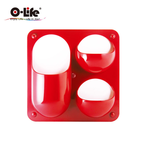 【O-Life】Magnetic wall-mounted storage model C red