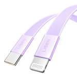 【LISEN】27W L606 Air Cable 超薄快充線 TC to Lightning 100公分 紫色, 紫色, large