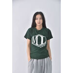 (S) 印花綠色短袖上衣二手衣, , large