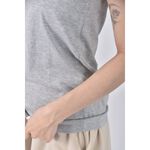 (M) opaque clip質感吊帶灰色上衣二手衣, , large