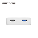 iBRIDGE GaN 65W 超薄型急速電源供應器-雙Type-C-白, , large