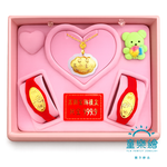 【童樂繪金飾】彌月黃金禮盒 兒童千足金多選 約重0.05錢 (999純金 滿月), , large