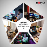 【KONIX】便攜可折疊式隔音罩-五門 附防噴網 居家錄音室 直播Podcast, , large