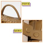 SPRING-時尚手工編織肩背包 簡約質感手提小方包-多色, , large