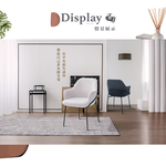 【Hampton 漢汀堡】艾瑪布面扶手餐椅-淡藍色, , large
