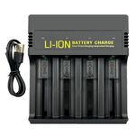 PRACTICAL PCA-010 smart four-slot lithium battery charger overload protection anti-overheating anti-short circuit applicable, , large