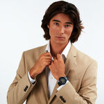 MASERATI 瑪莎拉蒂 Successo 綻藍三眼計時手錶-40mm R8873621040, , large