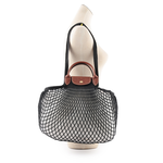 LONGCHAMP LE PLIAGE FILET 二用漁網包/黑色, , large