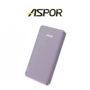 【Leo手機周邊專賣店】ASPOR 超薄磁吸行動電源 / 5000mAh / 浪漫紫