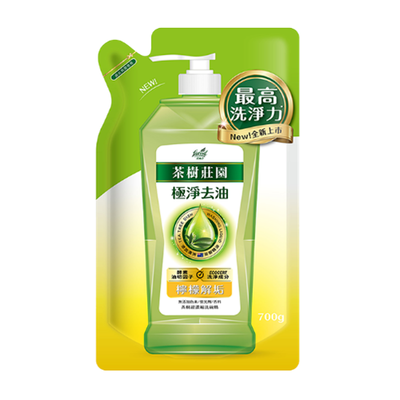 [箱購]茶樹莊園茶樹超濃縮洗碗精補充包-檸檬解垢700g克 x 12PC包