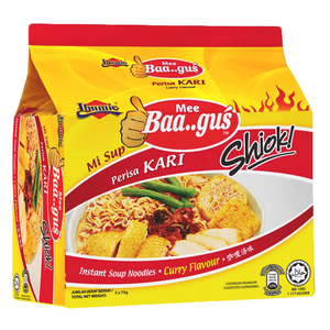 [澄志行銷]Baagus咖哩風味湯麵(經濟包)(75g*5包)