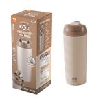 樂司雙飲口不鏽鋼陶瓷保溫杯600ml, , large