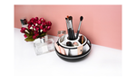 【O-Life】Round Rotating Storage Box - Black and Red, , large