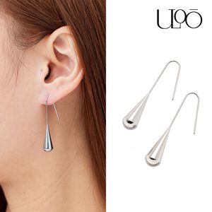 ULOO Glimmer 古典優雅垂墜耳環-銀色 UE1001220