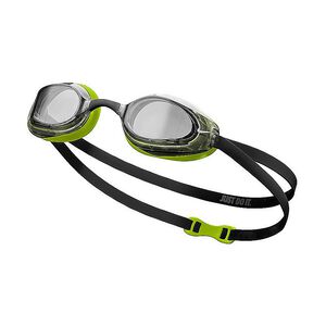 NIKE VAPOR 成人專業型泳鏡 競賽 比賽 訓練 泳池 游泳 運動 簡約 廣角 人體工學 調整 便利 附鼻橋 黃綠