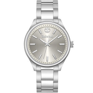 Timberland 天柏嵐 休閒時尚大三針鋼帶女錶-38mm/銀 TDWLG0030101