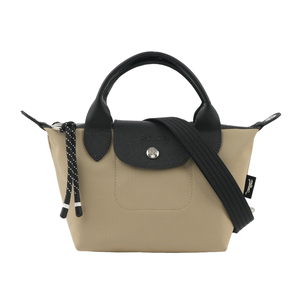 LONGCHAMP LE PLIAGE ENERGY 迷你再生帆布二用包/土褐色
