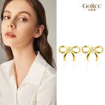 【Gulicc】古莉可 耳環 簡約細緻蝴蝶結鋯石耳環, , large