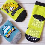 [Kaimei Cotton Industry] 8 pairs set, random and excellent, MIT made in Taiwan, pure cotton non-slip straight style children's socks 13-16cm Kaimei Cotton Industry, , large