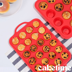 Silicone Muffin Pan for Baking with Metal Reinforced Frame, 12 Cup Regular Size Cupcake Pan, , large