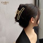 【Gulicc 】古莉可 髮夾 韓系金屬長方形髮夾, , large