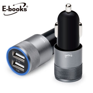E-books B19車用3.1A USB鋁充(顏色隨機出貨)
