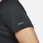 Nike Essential 男 T恤 短袖 防曬衣 抗UV 排汗 乾爽 舒適 黑 [NESSA586-001], , large
