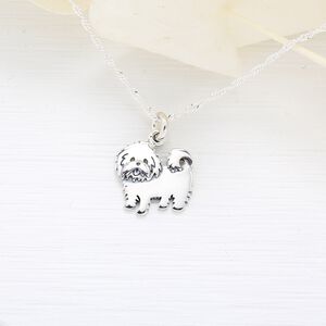 【Angel & Me】馬爾濟斯 狗 犬 s925 純銀 項鍊 情人節 生日禮物