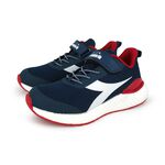 DIADORA迪亞多那 創新彈力科技大童鞋 童運動鞋 童鞋 魔鬼氈 透氣 保護後跟 緩震 止滑 藍白 黑綠 梅紅 藍粉, , large