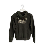 Brushed pocket hooded coat in iron gray, , large