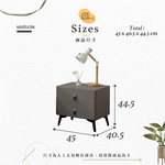  【Hampton 漢汀堡】阿爾瑪皮革床頭櫃, , large