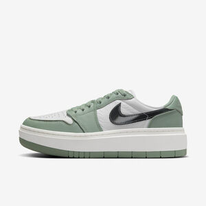 Kixpress-Nike Wmns Air Jordan 1 Elevate Low 女 休閒鞋 厚底 綠白黑 [DH7004-300]