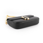 MARC JACOBS THE J MARC 平滑牛皮翻蓋二用包/黑色, , large