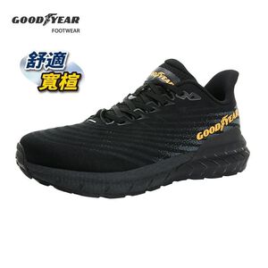 GOODYEAR男緩震慢跑鞋-黑26