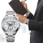 CITIZEN 星辰 光動能萬年曆電波計時手錶 CB5040-80A, , large