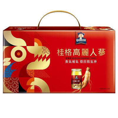 桂格高麗人蔘禮盒60mlx12(無提袋)