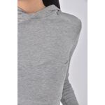(S) 【智恩私服】x y質感棉質連帽灰色長袖上衣二手衣, , large