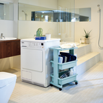 【JEJ ASTAGE】Japan-Made Multifunctional 3-Tier Utility Cart (Top Shelf Design / Storage Cart / Organizer Cart) – Blue, , large