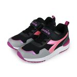 DIADORA迪亞多那 大童炫彩越野鞋 童運動鞋 童鞋 時尚 防潑水 寬楦 輕量 吸震 減壓 健康鞋墊 止滑 黑藍 黑粉, , large