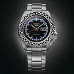SEIKO 精工 5 Sports SKX 賽車方格旗機械錶-黑 4R36-15K0D(SRPK67K1), , large