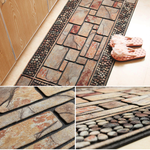 Rubber flocking outdoor mat, , large