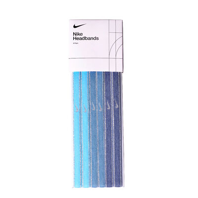 [秉宸] NIKE SWOOSH SPORT METALLIC 髮帶 運動頭帶 矽膠止滑設計 6入 N1002008